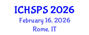 International Conference on Humanities, Social and Political Sciences (ICHSPS) February 16, 2026 - Rome, Italy