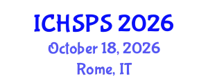 International Conference on Humanities, Social and Political Sciences (ICHSPS) October 18, 2026 - Rome, Italy
