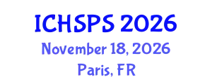 International Conference on Humanities, Social and Political Sciences (ICHSPS) November 18, 2026 - Paris, France