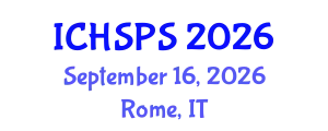 International Conference on Humanities, Social and Political Sciences (ICHSPS) September 16, 2026 - Rome, Italy