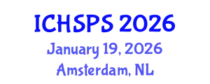 International Conference on Humanities, Social and Political Sciences (ICHSPS) January 19, 2026 - Amsterdam, Netherlands