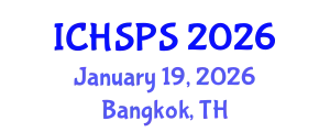 International Conference on Humanities, Social and Political Sciences (ICHSPS) January 19, 2026 - Bangkok, Thailand