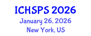 International Conference on Humanities, Social and Political Sciences (ICHSPS) January 26, 2026 - New York, United States