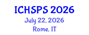International Conference on Humanities, Social and Political Sciences (ICHSPS) July 22, 2026 - Rome, Italy