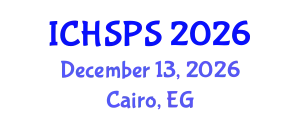 International Conference on Humanities, Social and Political Sciences (ICHSPS) December 13, 2026 - Cairo, Egypt