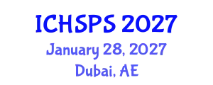International Conference on Humanities, Social and Political Sciences (ICHSPS) January 28, 2027 - Dubai, United Arab Emirates