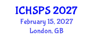International Conference on Humanities, Social and Political Sciences (ICHSPS) February 15, 2027 - London, United Kingdom