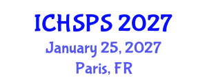 International Conference on Humanities, Social and Political Sciences (ICHSPS) January 25, 2027 - Paris, France