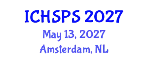 International Conference on Humanities, Social and Political Sciences (ICHSPS) May 13, 2027 - Amsterdam, Netherlands