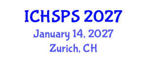 International Conference on Humanities, Social and Political Sciences (ICHSPS) January 14, 2027 - Zurich, Switzerland