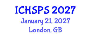 International Conference on Humanities, Social and Political Sciences (ICHSPS) January 21, 2027 - London, United Kingdom