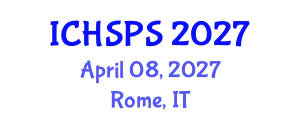 International Conference on Humanities, Social and Political Sciences (ICHSPS) April 08, 2027 - Rome, Italy