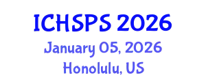 International Conference on Humanities, Social and Political Sciences (ICHSPS) January 05, 2026 - Honolulu, United States