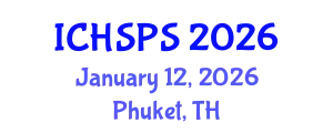 International Conference on Humanities, Social and Political Sciences (ICHSPS) January 12, 2026 - Phuket, Thailand