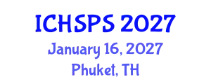 International Conference on Humanities, Social and Political Sciences (ICHSPS) January 16, 2027 - Phuket, Thailand