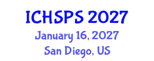 International Conference on Humanities, Social and Political Sciences (ICHSPS) January 16, 2027 - San Diego, United States