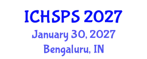 International Conference on Humanities, Social and Political Sciences (ICHSPS) January 30, 2027 - Bengaluru, India
