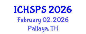 International Conference on Humanities, Social and Political Sciences (ICHSPS) February 02, 2026 - Pattaya, Thailand