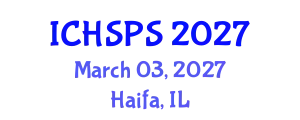 International Conference on Humanities, Social and Political Sciences (ICHSPS) March 03, 2027 - Haifa, Israel