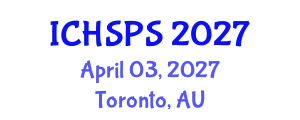 International Conference on Humanities, Social and Political Sciences (ICHSPS) April 03, 2027 - Toronto, Australia