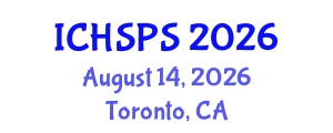 International Conference on Humanities, Social and Political Sciences (ICHSPS) August 14, 2026 - Toronto, Canada