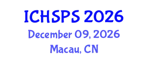International Conference on Humanities, Social and Political Sciences (ICHSPS) December 09, 2026 - Macau, China