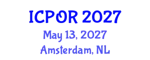 International Conference on Pediatric Ophthalmology and Retinoblastoma (ICPOR) May 13, 2027 - Amsterdam, Netherlands
