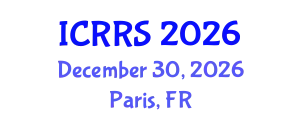 International Conference on Religion and Religious Studies (ICRRS) December 30, 2026 - Paris, France