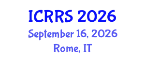 International Conference on Religion and Religious Studies (ICRRS) September 16, 2026 - Rome, Italy