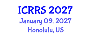 International Conference on Religion and Religious Studies (ICRRS) January 09, 2027 - Honolulu, United States