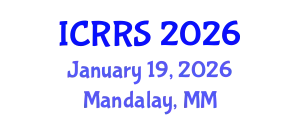 International Conference on Religion and Religious Studies (ICRRS) January 19, 2026 - Mandalay, Myanmar