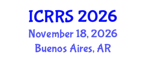 International Conference on Religion and Religious Studies (ICRRS) November 18, 2026 - Buenos Aires, Argentina