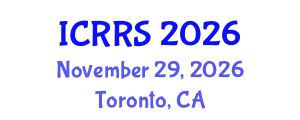 International Conference on Religion and Religious Studies (ICRRS) November 29, 2026 - Toronto, Canada