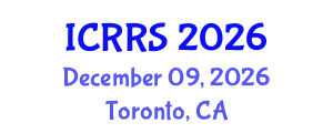 International Conference on Religion and Religious Studies (ICRRS) December 09, 2026 - Toronto, Canada