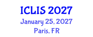 International Conference on Library and Information Science (ICLIS) January 25, 2027 - Paris, France