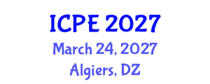 International Conference on Pavement Engineering (ICPE) March 24, 2027 - Algiers, Algeria