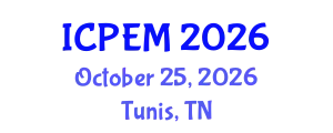 International Conference on Pavement Engineering and Materials (ICPEM) October 25, 2026 - Tunis, Tunisia
