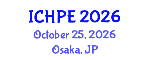 International Conference on Health and Physical Education (ICHPE) October 25, 2026 - Osaka, Japan