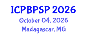 International Conference on Political Behavior, Political Science and Participation (ICPBPSP) October 04, 2026 - Madagascar, Madagascar
