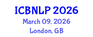 International Conference on Biomedical Natural Language Processing (ICBNLP) March 09, 2026 - London, United Kingdom
