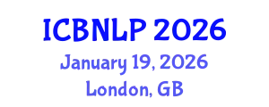 International Conference on Biomedical Natural Language Processing (ICBNLP) January 19, 2026 - London, United Kingdom