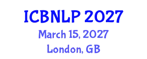 International Conference on Biomedical Natural Language Processing (ICBNLP) March 15, 2027 - London, United Kingdom