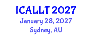 International Conference on Applied Linguistics and Language Teaching (ICALLT) January 28, 2027 - Sydney, Australia