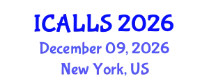 International Conference on Applied Linguistics and Language Studies (ICALLS) December 09, 2026 - New York, United States