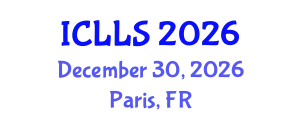 International Conference on Linguistics and Language Studies (ICLLS) December 30, 2026 - Paris, France