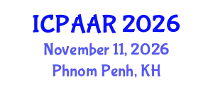 International Conference on Public Administration and Administrative Reform (ICPAAR) November 11, 2026 - Phnom Penh, Cambodia