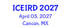 International Conference on Entrepreneurship, Innovation and Regional Development (ICEIRD) April 05, 2027 - Cancún, Mexico