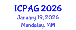 International Conference on Public Administration and Government (ICPAG) January 19, 2026 - Mandalay, Myanmar