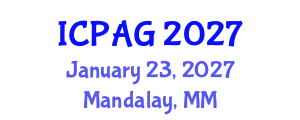 International Conference on Public Administration and Government (ICPAG) January 23, 2027 - Mandalay, Myanmar