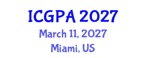 International Conference on Governance and Public Administration (ICGPA) March 11, 2027 - Miami, United States